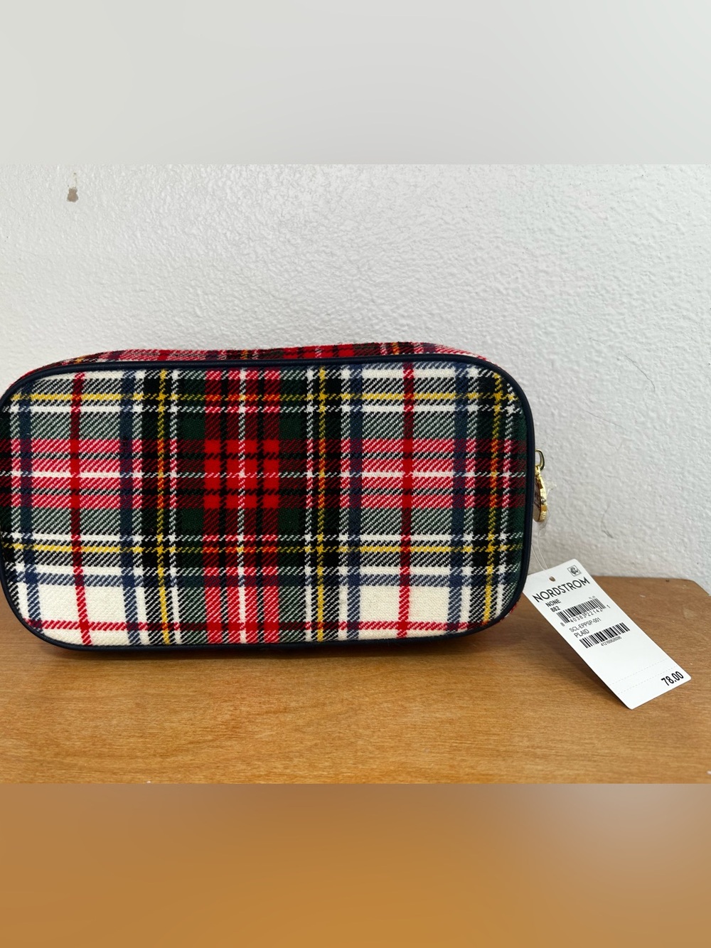 Stoney Clover Red Plaid pouch. NWT